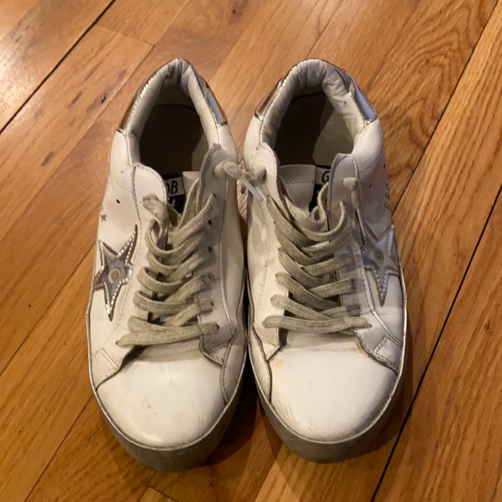 Reposhing these pre-loved golden goose sneakers.